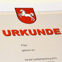 Urkunde 2010